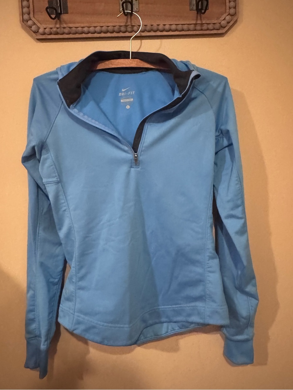Nike Dri-FIT Light Blue Half-Zip Pullover-SMALL